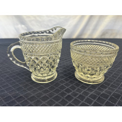 Anchor Hocking Wexford Cream & Sugar Dish Set